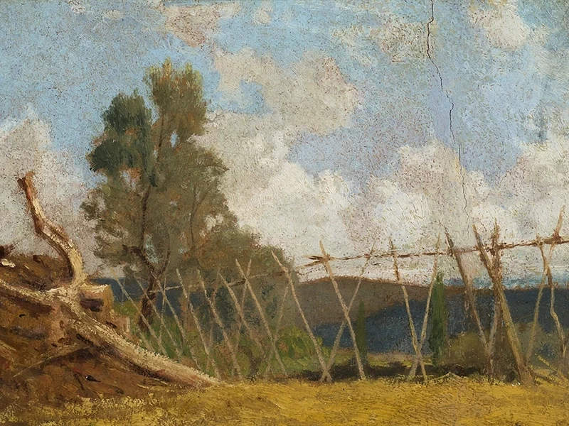 1838-Raffaello Sernesi - Lo stecconato
